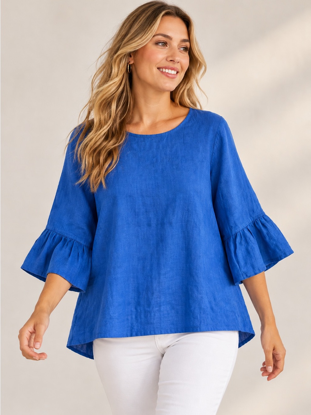 🎉5 for $45🎉 John mark linen top blouse shirt size XL